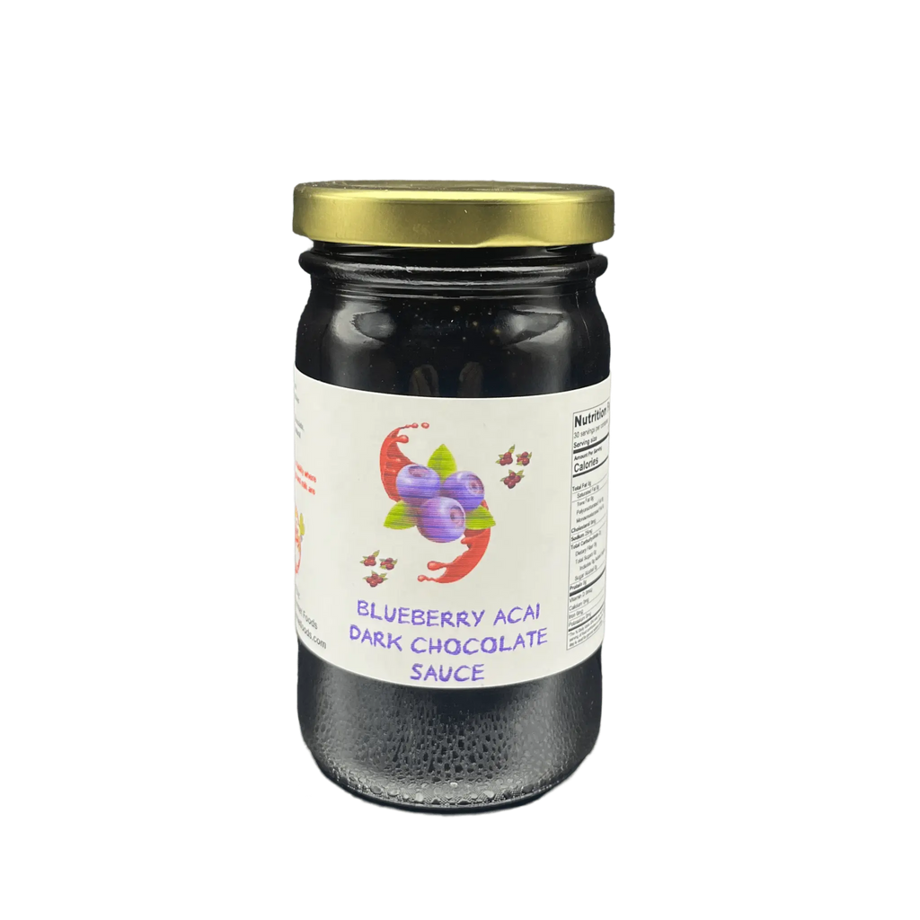 Blueberry Acai berry Dark Chocolate Sauce 8oz. - Tubac Gourmet Foods