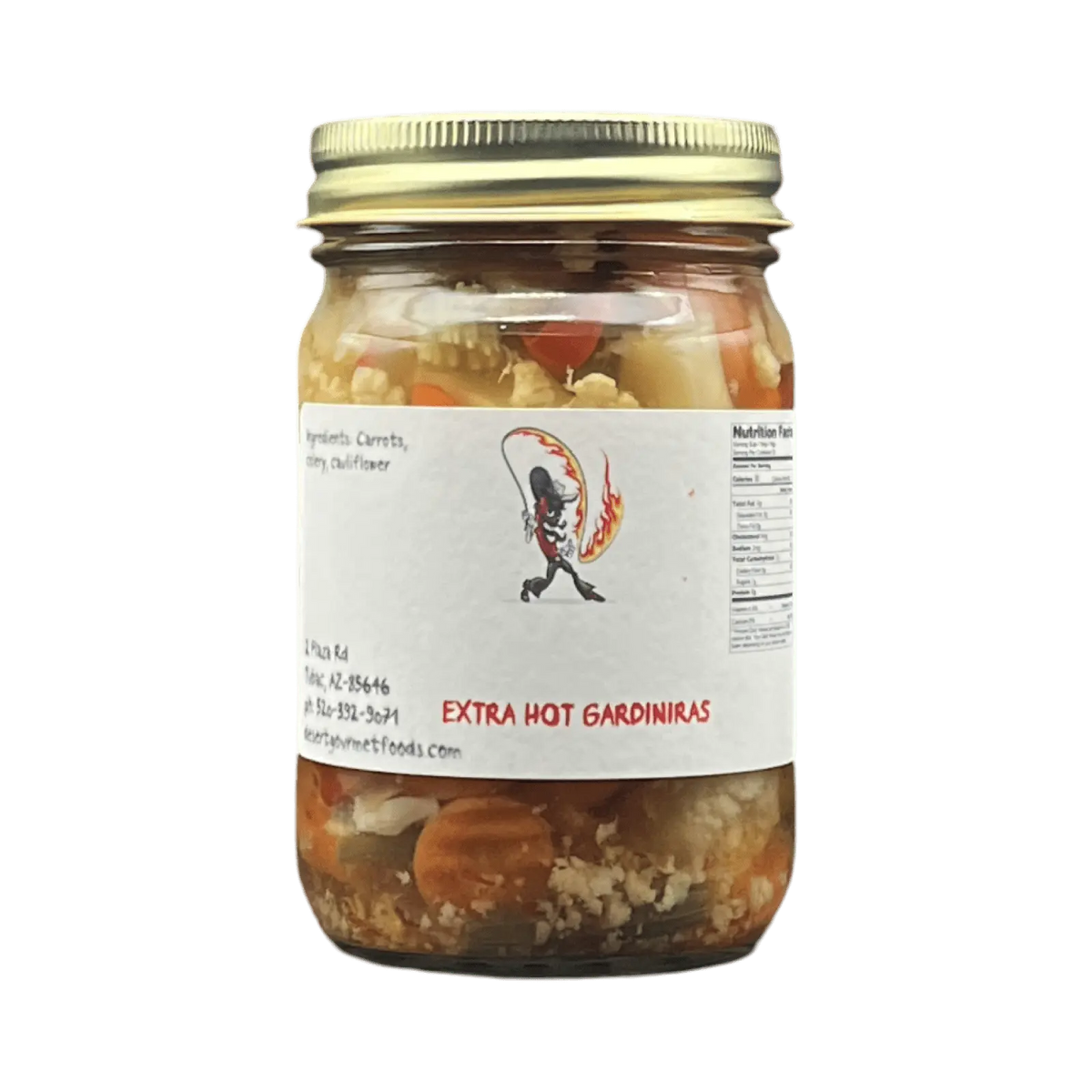 Extra Hot Gardinaras 12oz. - Tubac Gourmet Foods