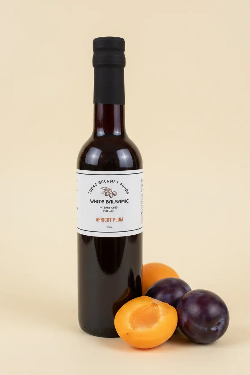 Apricot Plum White Balsamic Vinegar 375ml - Tubac Gourmet Foods