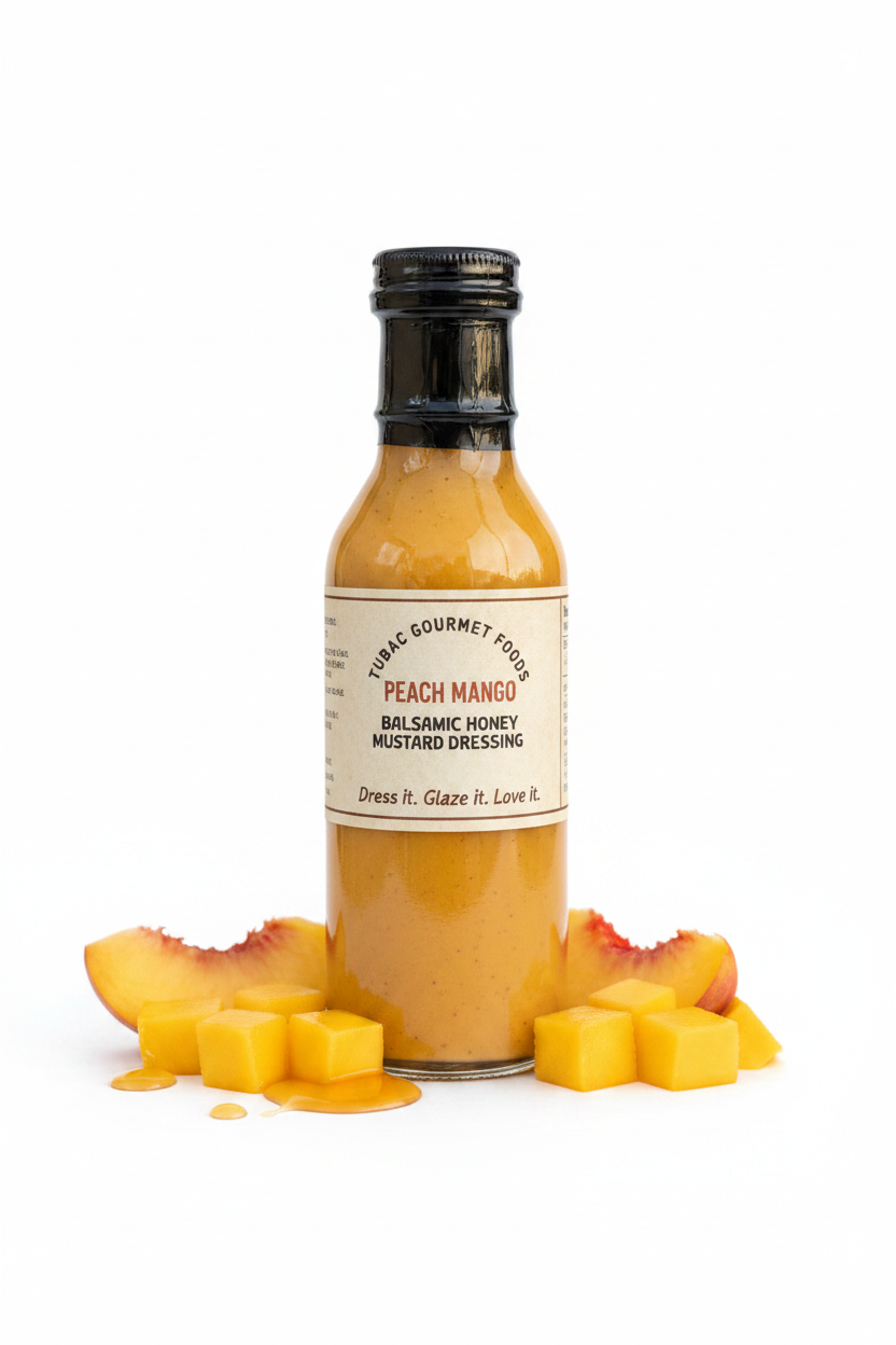 Peach Mango Balsamic Honey Mustard Dressing