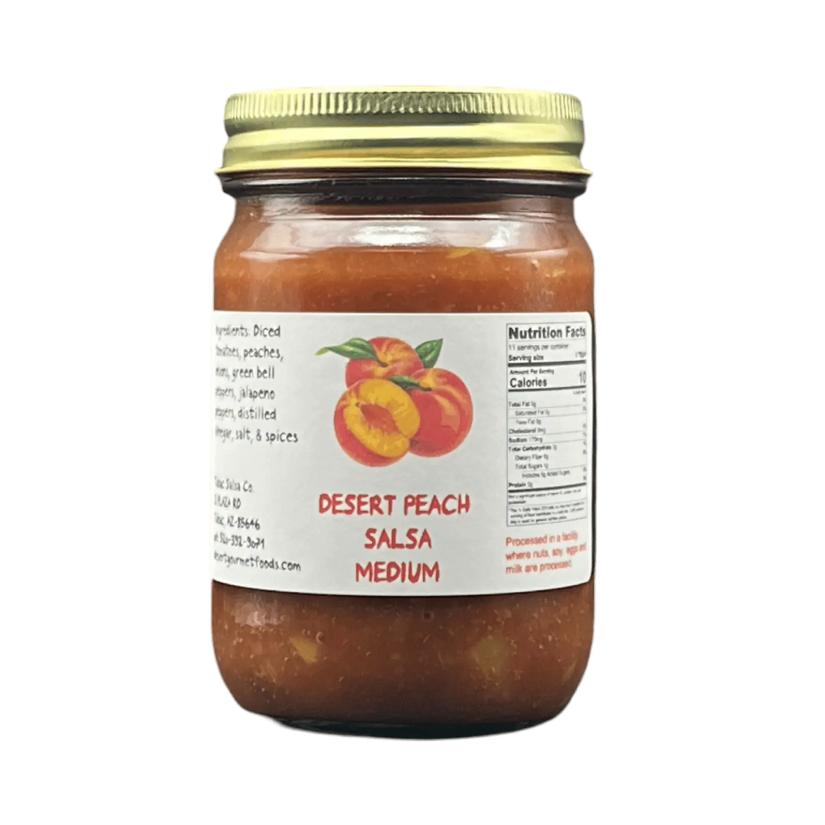 Peach Salsa medium 12oz. - Tubac Gourmet Foods