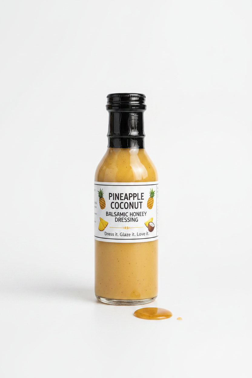 Pineapple Coconut Balsamic Honey Mustard Dressing