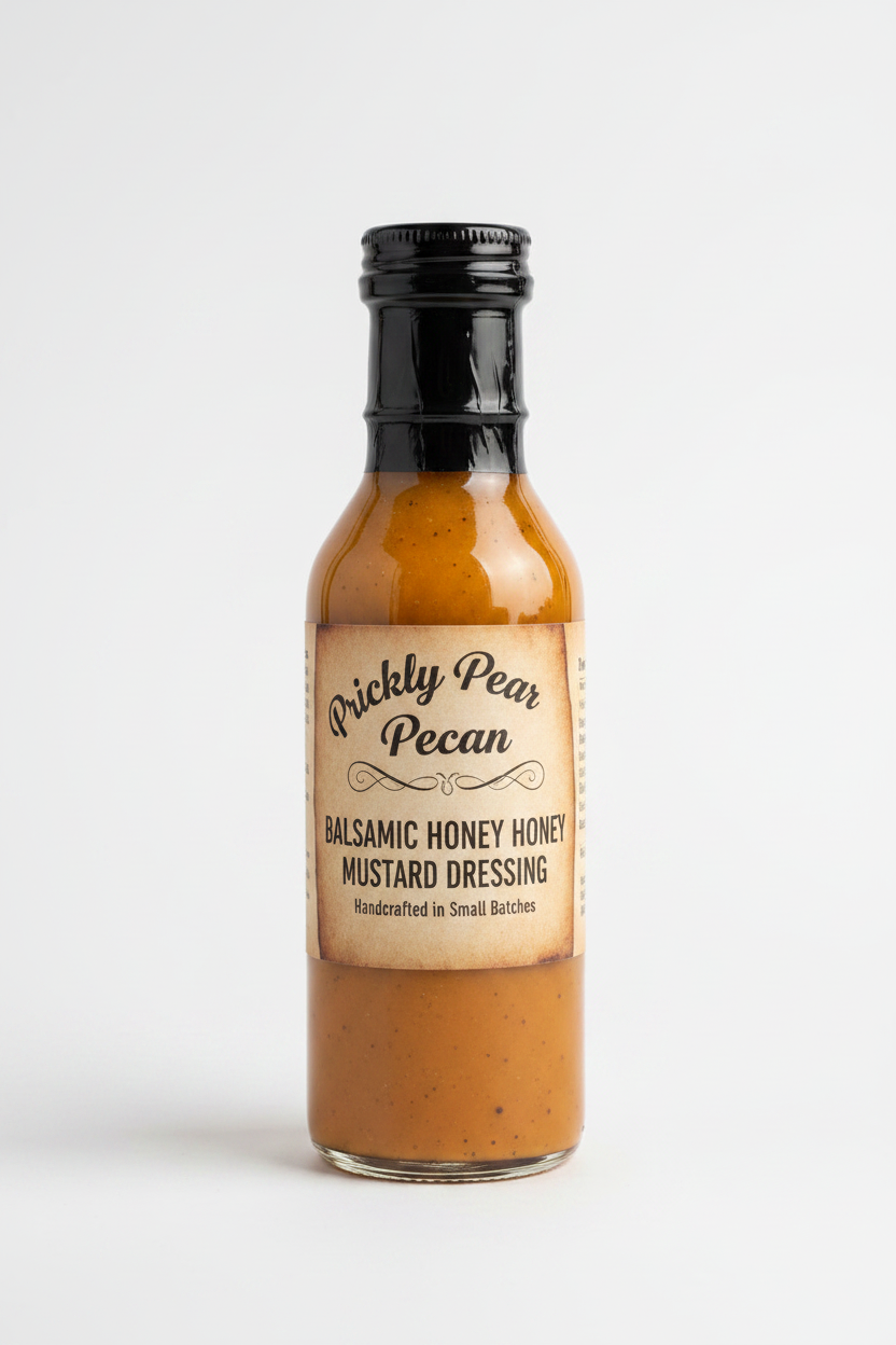 Prickly Pear Pecan Balsamic Honey Mustard Dressing