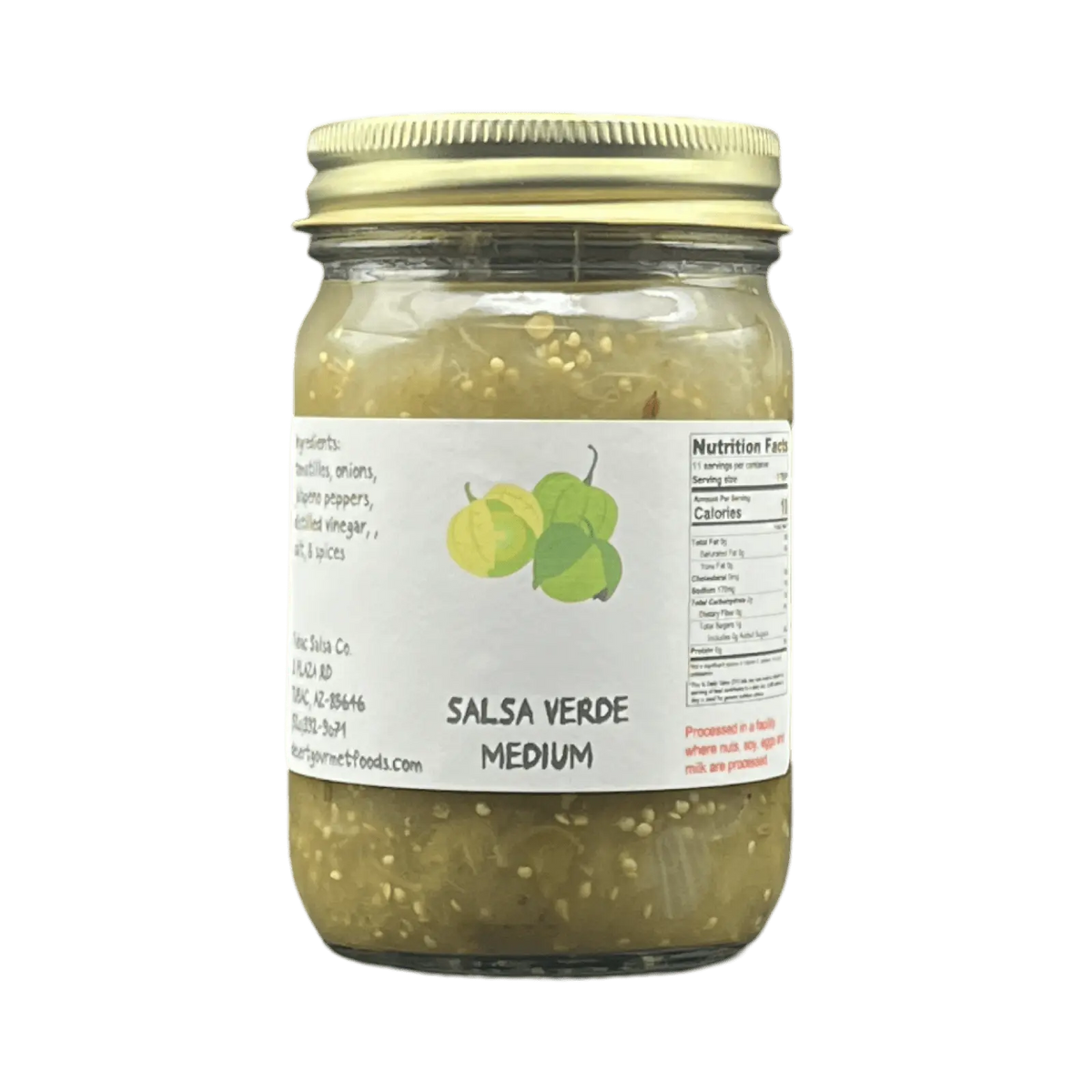 Salsa Verde Medium 12oz. - Tubac Gourmet Foods