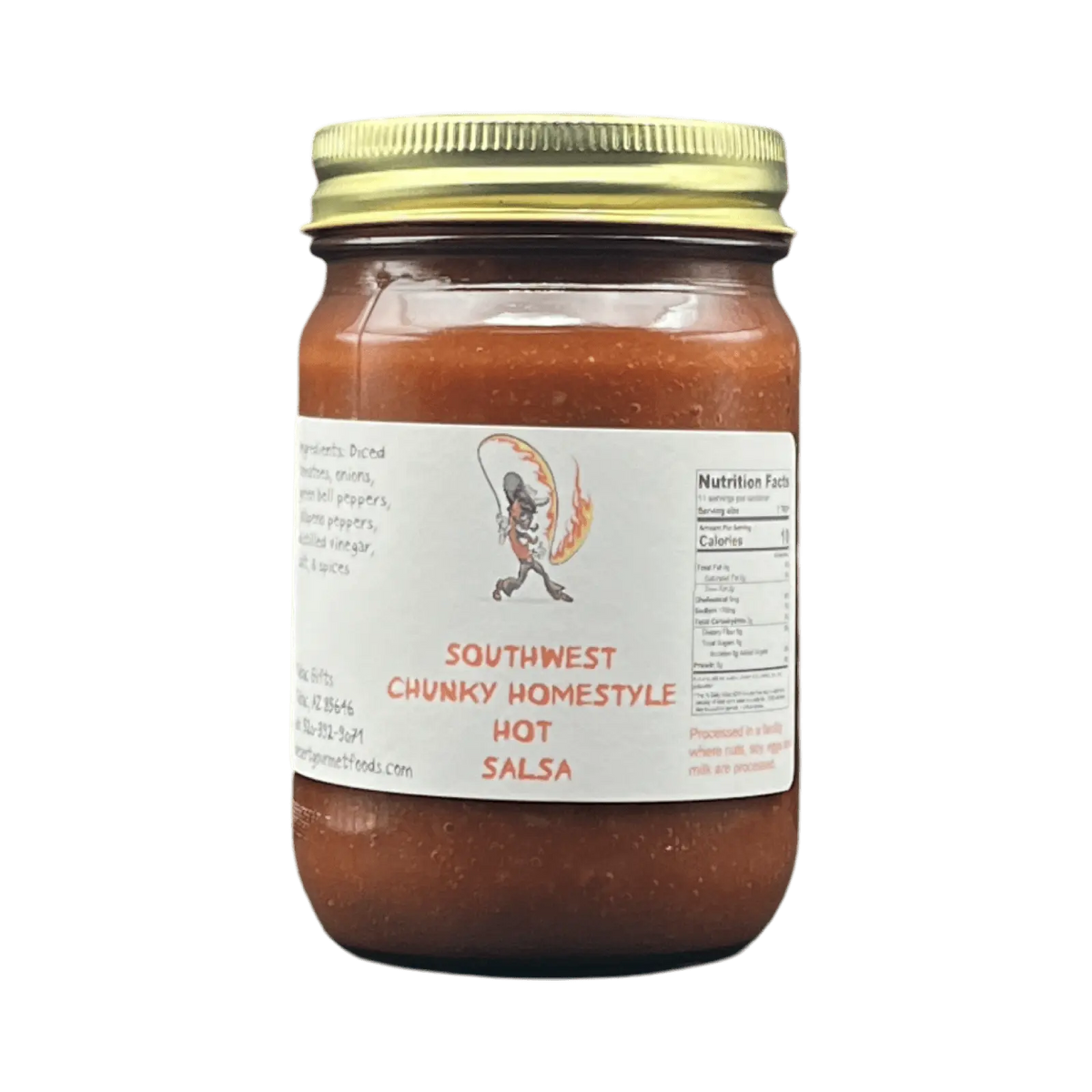 Southwest Chunky Homestyle Salsa hot 12oz. - Tubac Gourmet Foods