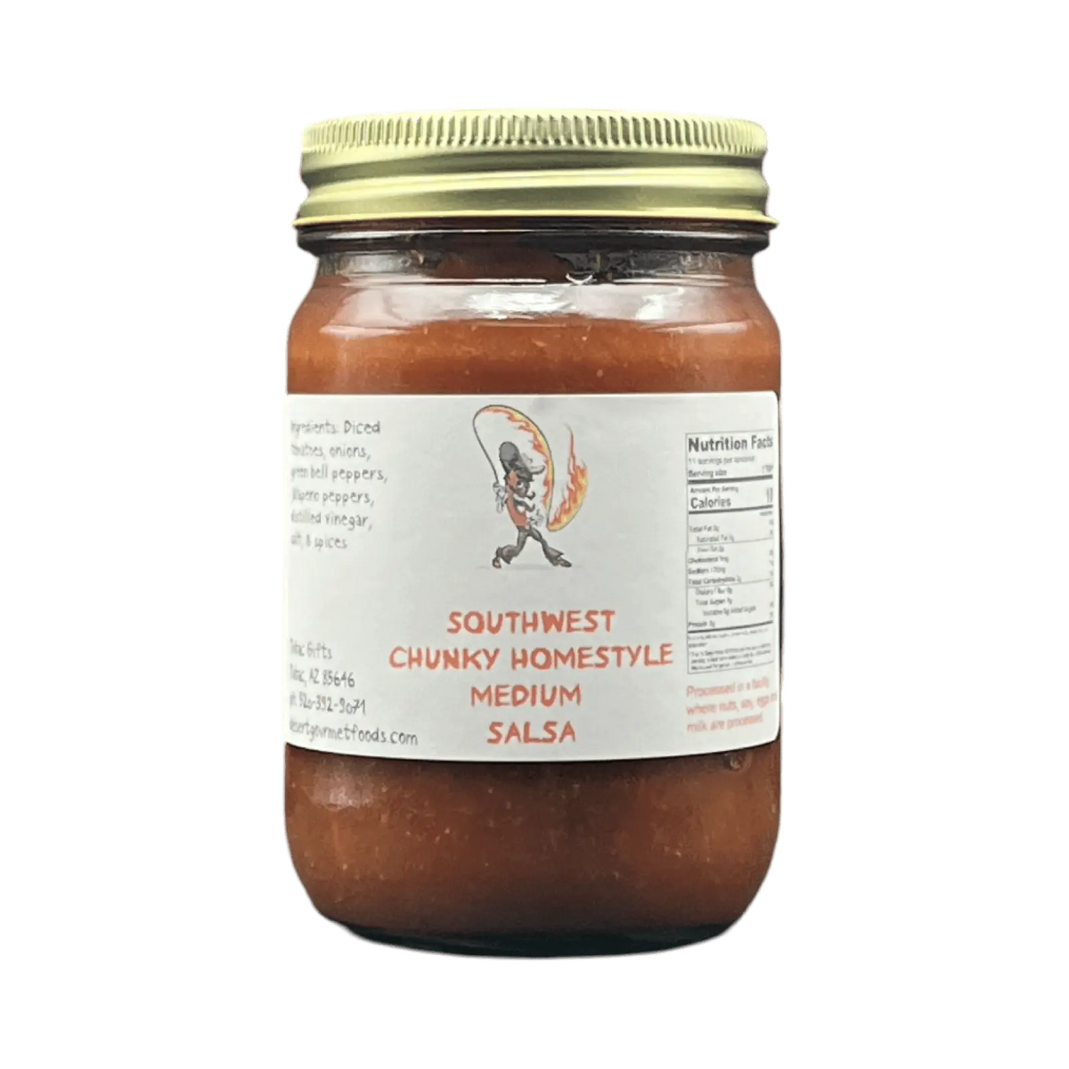 Southwest Chunky Salsa. Medium - Tubac Gourmet Foods